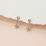 Silver Vanya Mystic Clover Earrings