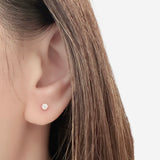 4-Prong Solitaire Diamond Earrings