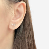 Silver Celestia Ribbon Earrings