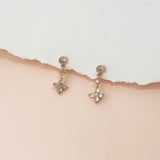 Rose Gold Vanya Mystic Clover Earrings
