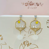 Harvest Moon Bunny Earrings