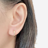 Maevis Huggie Hoop Earrings