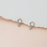 Silver Vanya Maru Celestial Clover Earrings