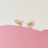 Rose Gold Sweetest Ribbon Earrings