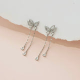Silver Butterfly Dreams in Silence Earrings