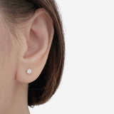 6-Prong Solitaire Diamond Earrings