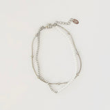 Silver Heartfelt Ethereal Tennis Bracelet