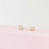 Rose Gold Élise Clover Earrings