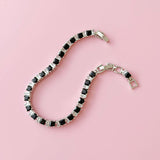 Black Adore You Tennis Bracelet