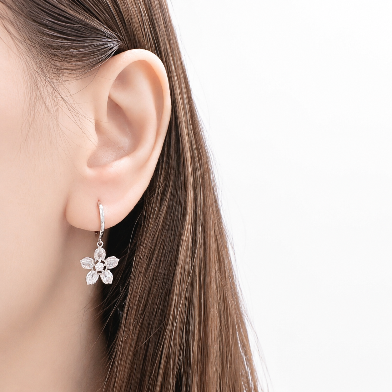 Bunga Huggie Hoop Earrings