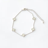 Silver Vanya Clover Bracelet