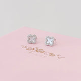 Silver Vanya Clover Lustre Earrings