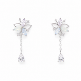 Silver Dandelion Earrings