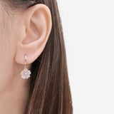 Sakura Huggie Hoop Earrings