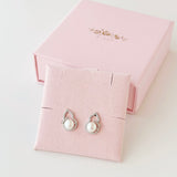 Hulu Ribon Pearl Earrings 葫芦