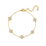 Gold Vanya Celestial Clover Bracelet