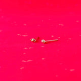 Gold Ingot Earrings 元寶