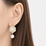 Harvest Moon Bunny Earrings
