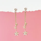 Rose Gold Bloom in December Earrings