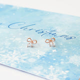 Rose Gold Candy Ribbon Earrings