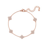 Rose Gold Vanya Celestial Clover Bracelet
