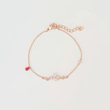 Rose Gold Clematis Bracelet