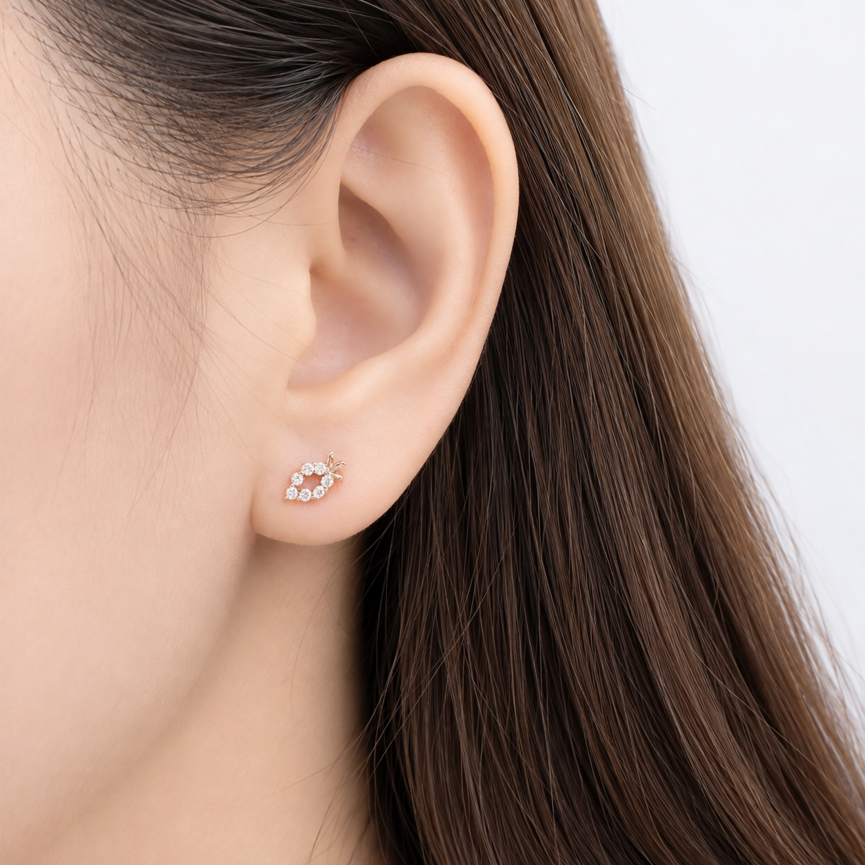 Rose Gold Carrot Earrings
