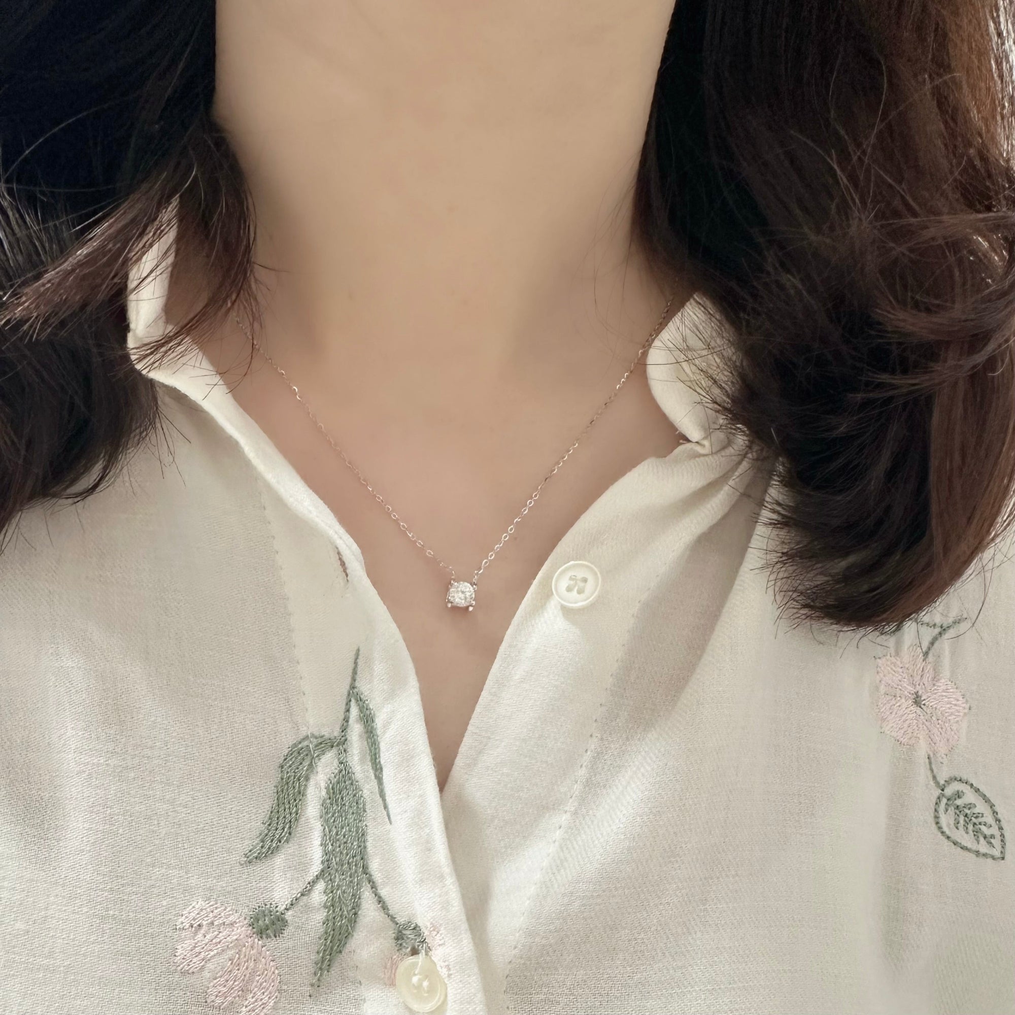 Gift idea Gift for her Made in Korea  Cubic Zirconia 925 Sterling Silver  No Piercing Jewelry Dainty Minimalist Dainty Daily wear korean earrings bracelet jewellery Malaysia necklace korean jewellery rings earrings malaysia korean style earrings malaysia jewellery jewelry  jewellery accessories s925 sterling silver rantai leher love necklace hypoallergenic earrings birthday gift gift set premium gift online gift shop bridesmaid gift aurelia atelier love diamond pendant 项链 925纯银 莫桑石