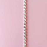 Silver Blueming Tennis Bracelet