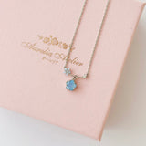 Silver Camellia Necklace