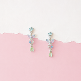Silver Coral Bells Earrings