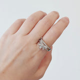 Silver Dear Love Ribbon Ring with pavé cubic zirconia bow design, 925 sterling silver rhodium plated, by Aurelia Atelier, IU, perfect crown, kdrama earrings, chanel earrings, ruban, 蝴蝶结耳环，镶嵌密钉立方氧化锆，925纯银镀铑, 