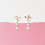 Silver Just Love Heart Earrings
