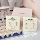 Zhao Lu Si’s Style, Love’s Ambition Earrings, c-drama earrings, chinese drama, c-drama, Xu Yan earrings, Qiao Yan earrings, classic pearl earrings, drop pearl earrings, 《许我耀眼》
Gift set for her / hadiah untuk wanita / 送给她的礼物。Perfect for best friend / sahabat baik / 最好的朋友。Includes beloved earrings, bracelet, and ring / 心爱的耳环、手链和戒指。Made in Korea / 制造于韩国 /.Dainty jewellery / 简约精致首饰 / barang kemas halus. 925 sterling silver / 925纯银 / perak tulen 925. Anti-tarnish / 防氧化 / tahan karat. Suitable for daily wear