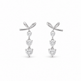 Silver Just Love Heart Earrings
