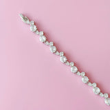 Silver Rosée Tennis Bracelet