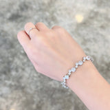 Silver Rosée Tennis Bracelet