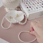 Swarovski pearl necklace pearl jewelry set Timeless Swarovski bracelet Pearl Handcrafted pearl jewelry Luxurious Swarovski pearls bracelet Swarovski pearl accessories freshwater pearl bracelet Pearl necklace Pearl bracelet Swarovski crystal pearl Korean jewelry Korean Jewelry Dainty Minimalist jewellery Malaysia Stainless steel 925 sterling silver S925 Cubic zirconia hypoallergenic magnetic birthday gift premium gift bridesmaid aurelia atelier pearl necklace malaysia pearl bracelet malaysia akoya pearl