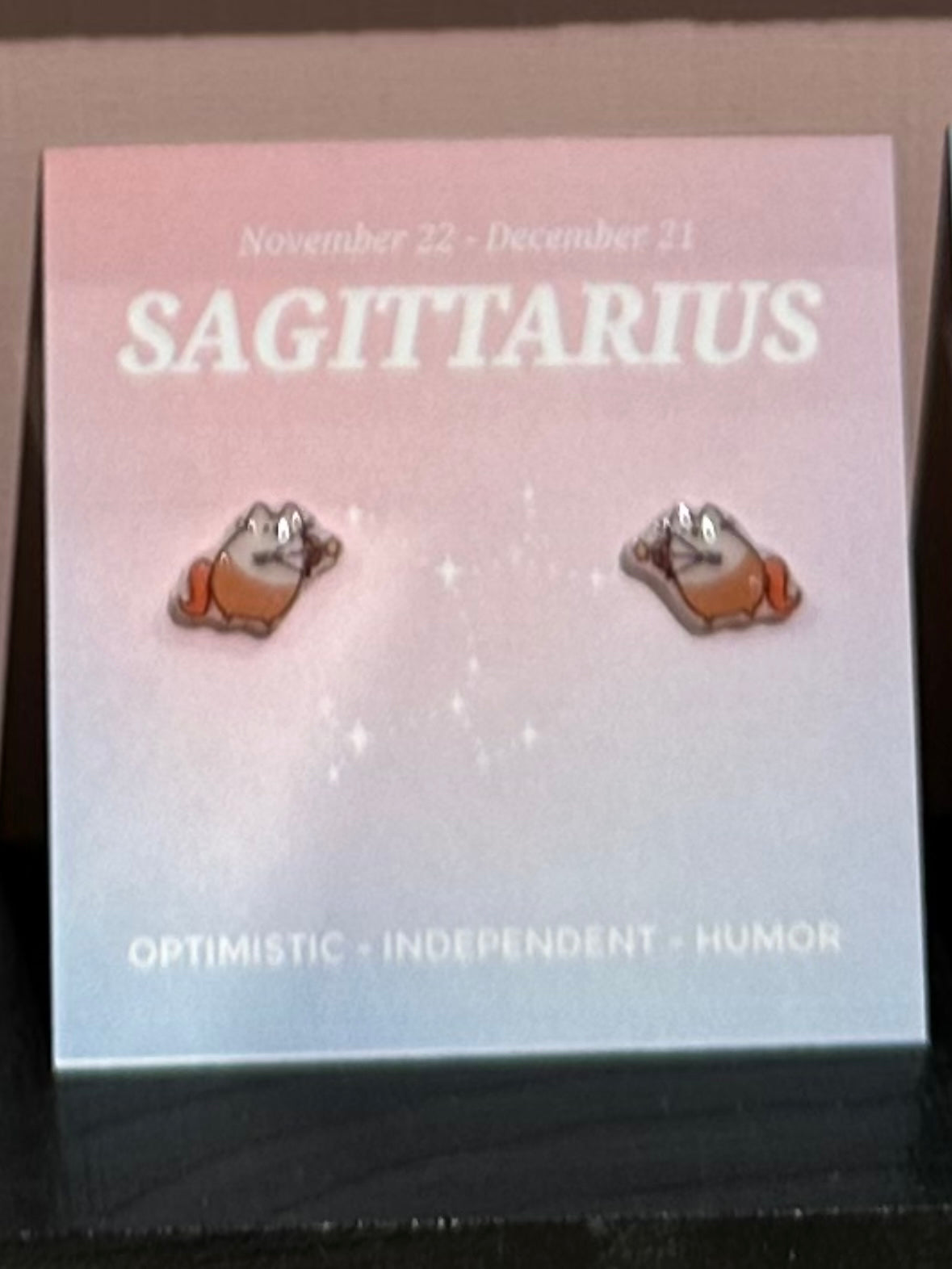 sagittarius Gift idea Gift for her Made in Korea  Cubic Zirconia 925 Sterling Silver  No Piercing Jewelry Dainty Minimalist Dainty Daily wear korean earrings bracelet jewellery Malaysia necklace korean jewellery horoscope zodiac resin earrings handmade earrings paper shrink earrings uv resin earrings 