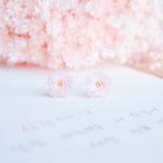 Made in Japan Earrings Japanese Style Anting Bride Bridal Dinner 925 Sterling Silver Accessory Fashion Fancy Stylish Costume Jewellery Online Malaysia Shopping Trendy Accessories Daily Wear Jewelry Dainty Minimalist Delicate Clip On Earrings No Piercing Special Perfect Gift From Heart For Your Loved One Chinese New Year Gong Xi Fa Cai 転写ビーズイヤリングピース手作りハンドメードアクセサリー  Sakura uv Resin Handmade In Malaysia uvレジン　さくら　桜 