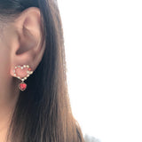 Made in Korea Earrings Korean Anting Cubic Zirconia Bride Bridal Dinner 925 Sterling Silver Accessory Fashion Fancy Stylish Costume Jewellery Online Malaysia Shopping Trendy Accessories Daily Wear Jewelry Dainty Minimalist Delicate Clip On Earrings No Piercing Special Perfect Gift From Heart For Your Loved One