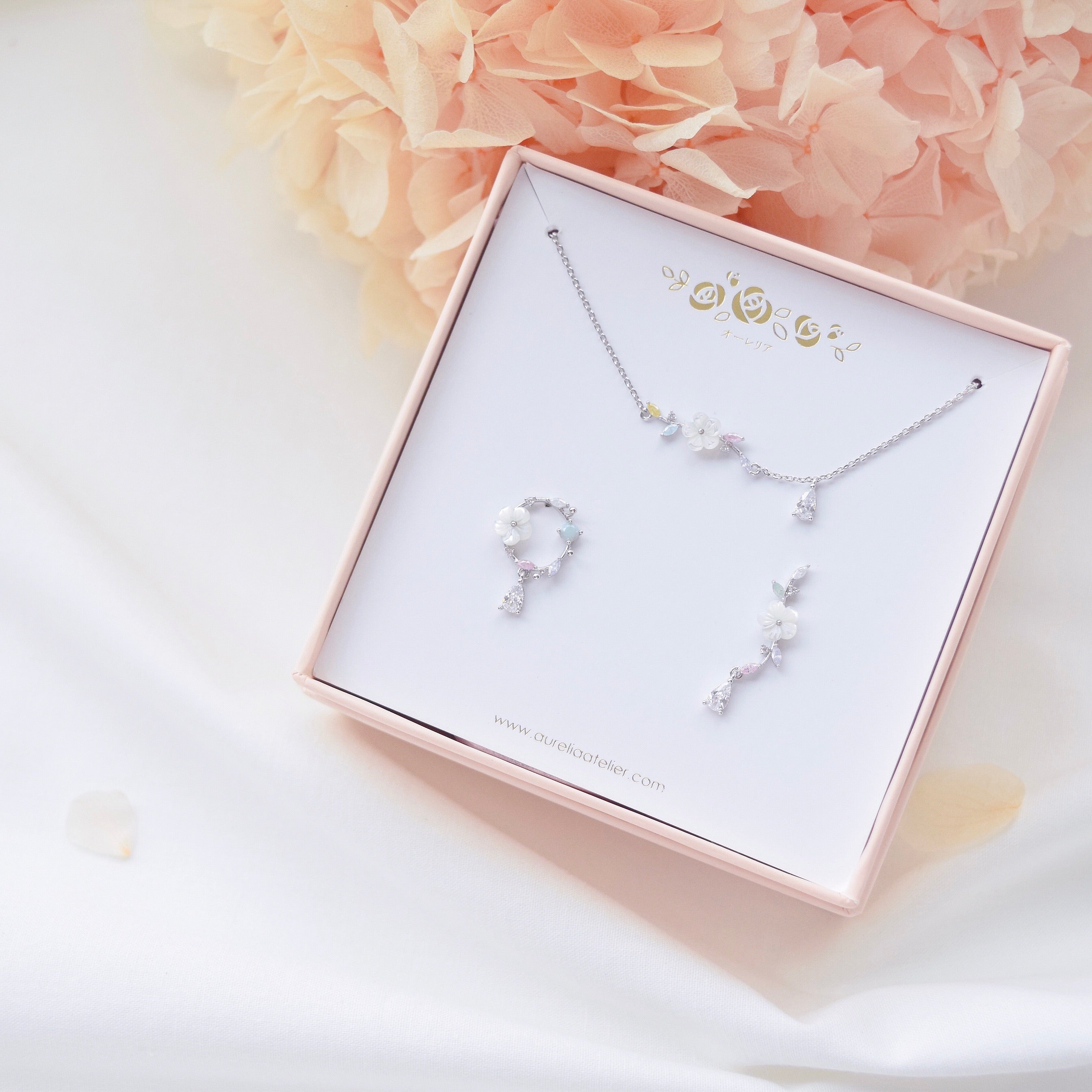 Made in Korea Earrings Necklace Bracelet Korean Anting Rantai Gelang Tangan Cubic Zirconia Bride Bridal Dinner 925 Sterling Silver Accessory Fashion Fancy Stylish Costume Jewellery Online Malaysia Shopping Trendy Accessories Daily Wear Jewelry Dainty Minimalist Delicate Clip On Earrings No Piercing Special Perfect Gift From Heart For Your Loved One Happy Valentines Day Petite Floral Box gift for her bracelet, surprise gift, birthday gift, gift set, premium gift, online gift shop, bridesmaid gift,